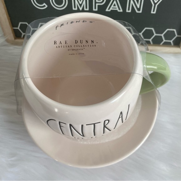 Rae Dunn Central Perk Friends Double Sided Cup And Saucer - Picture 8 of 10